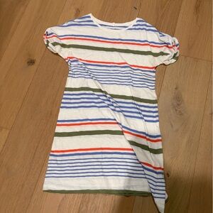 Striped Short Sleeve Dress
